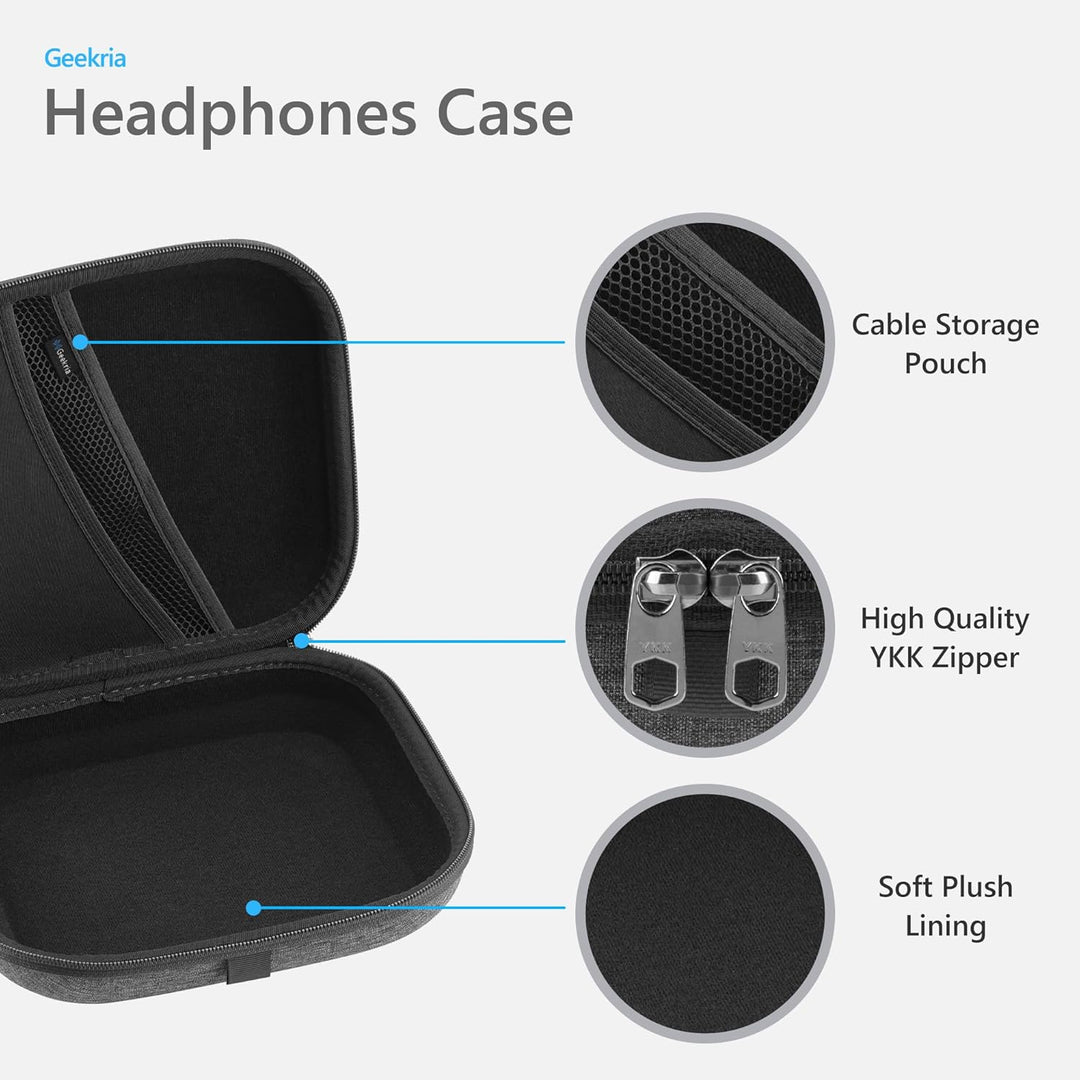 Geekria Tasche Kopfhörer für Sony WH-CH710N, WH-CH700N, WH-1000XM3, WH1000XM2, MDR-XB950B1, XB950N1
