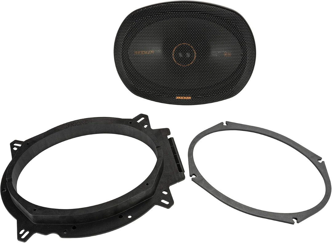 KICKER KSC6904 (KSC6904-47) - 15x23cm (6x9 Zoll) 2-Wege-Lautsprecher mit 300 Watt (RMS: 150 Watt) Nu