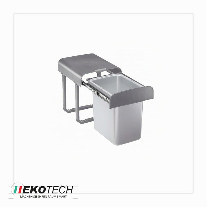Ekotech Abfallsammler Aladin 16 Liter grau ab 40cm Schrankbreite