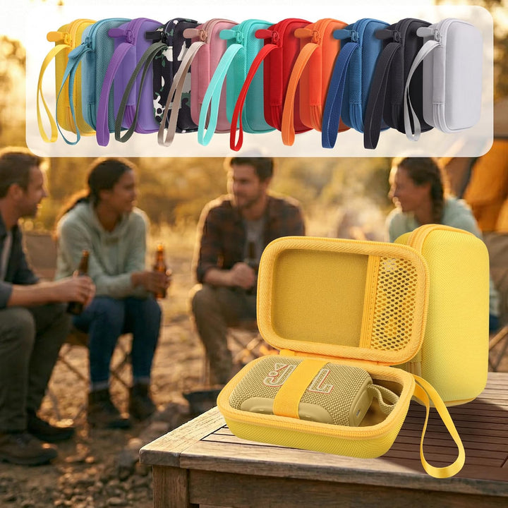 co2CREA Hart Reise Schutz Hülle Etui Tasche für JBL GO 5 /GO 4 /GO 3 tragbarer Bluetooth Lautspreche