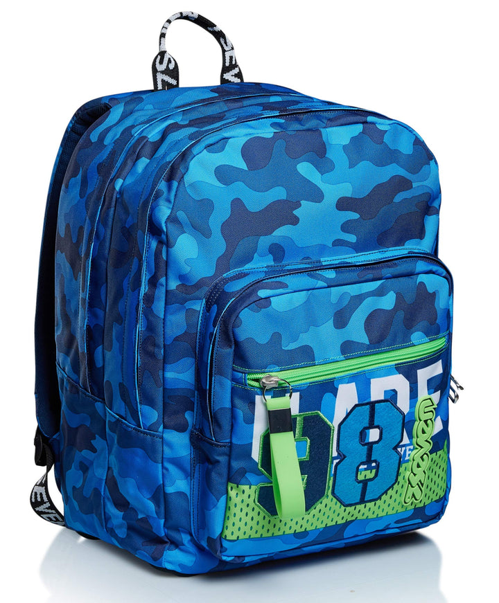 Seven Rucksack, Backpack für Schule, Uni & Freizeit, Geräumige Schultasche für Teenager, Mädchen und
