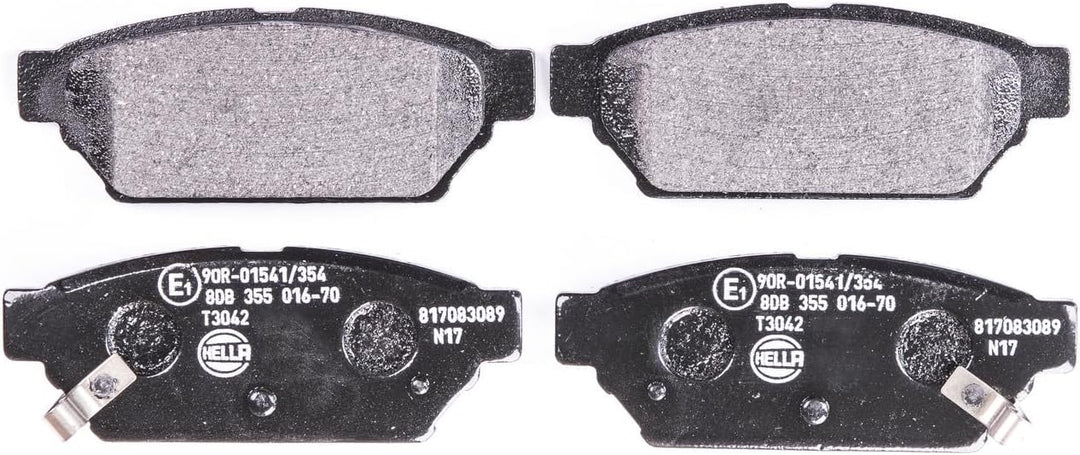 HELLA PAGID 8DB 355 016-701 Bremsbelagsatz - T3042 - Dicke/Stärke: 14.5mm - Bremssystem: Akebono - m