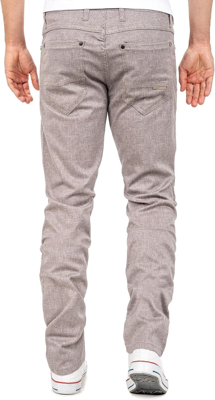 Cipo & Baxx Herren Stoffhose – Slim Fit & Regular Fit | Stretch Baumwoll-Mix | Atmungsaktiv & Bequem