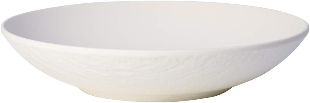 Villeroy & Boch Manufacture Rock Blanc Suppenteller 1,1l 6er Set weiss Porzellan