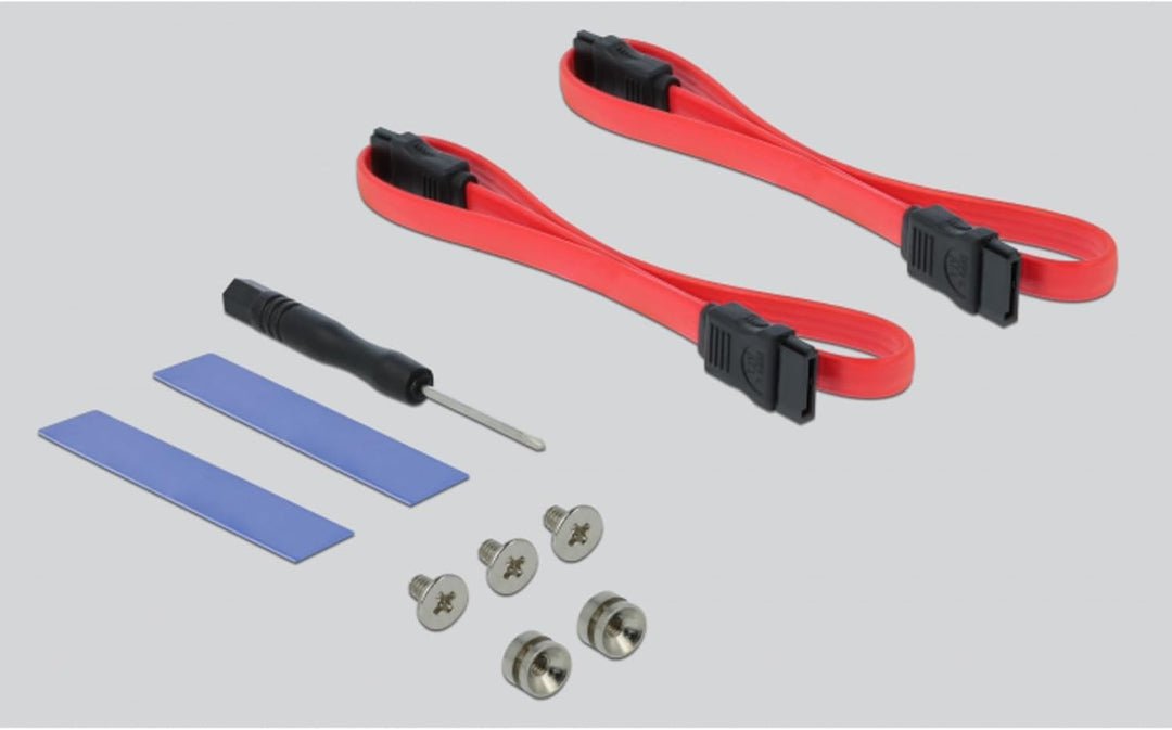 Delock PCI Express x16 Karte zu 1 x M.2 Key B + 1 x NVMe M.2 Key M + 1 x mSATA