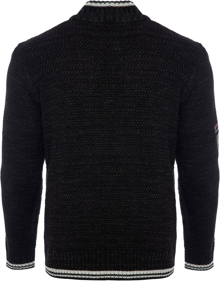 Carisma Strickpullover für Herren • Herren Troyer mit Stickerei • Angenehmer Regular Fit Pullover fü
