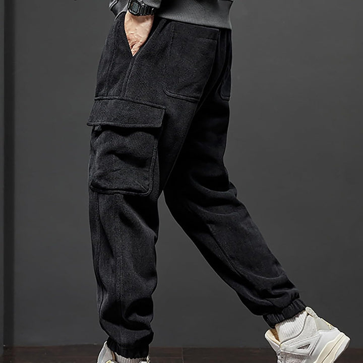 Generisch Winterhose Herren Outdoor, Cargo Hosen Herren Warm, Jogginghose Mit Bündchen Cargohose Vie