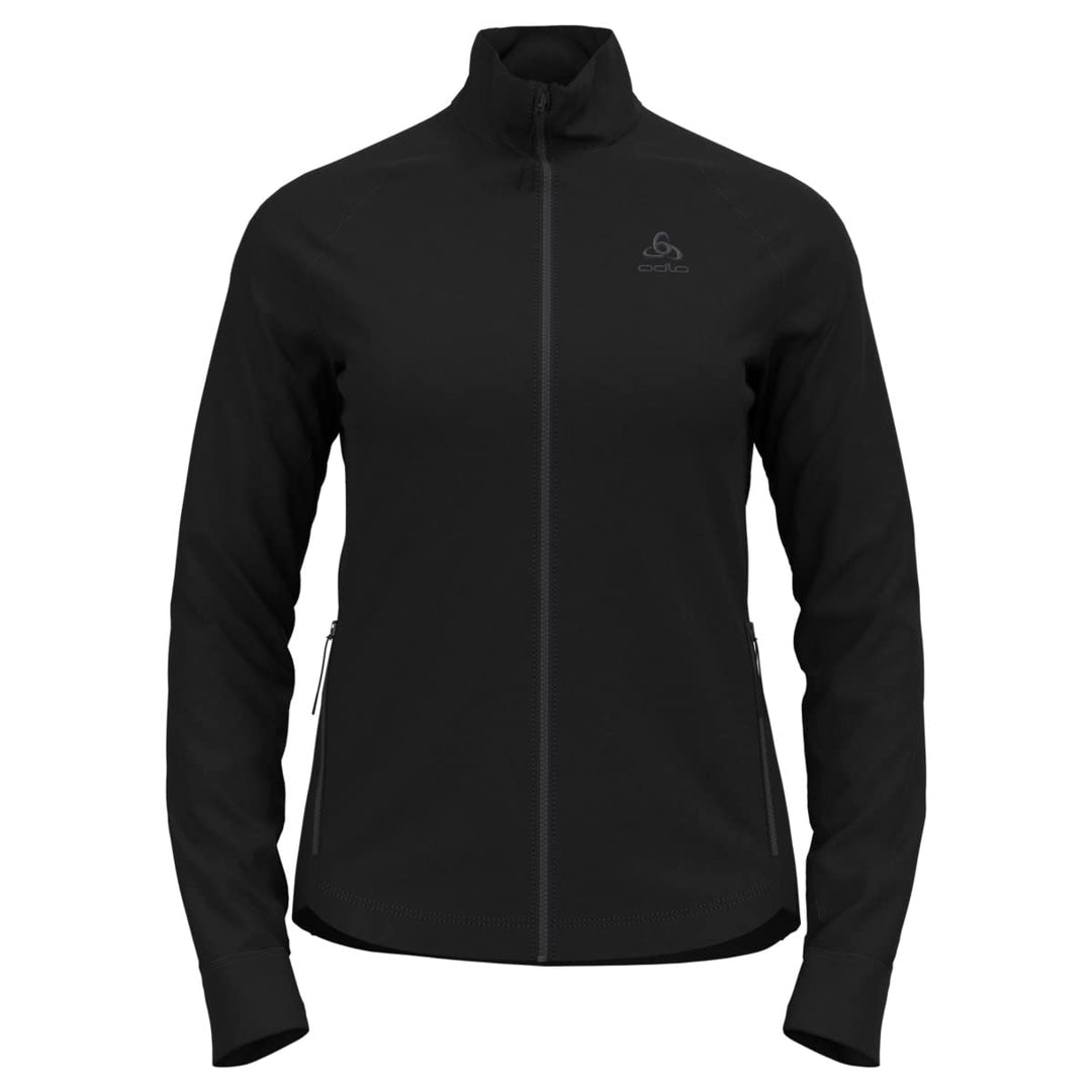 Odlo Damen Berra_542511 Mid Layer mit Reissverschluss (1er Pack) XS Schwarz, XS Schwarz