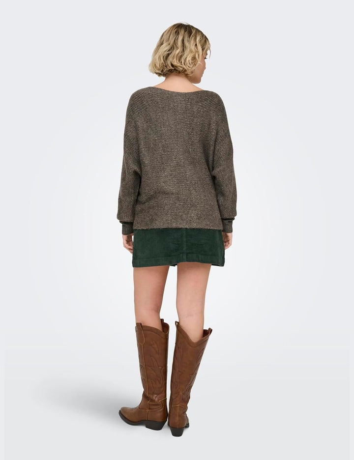 ONLY Damen Onldaniella L/S KNT Noos Pullover XS Major Brown, XS Major Brown