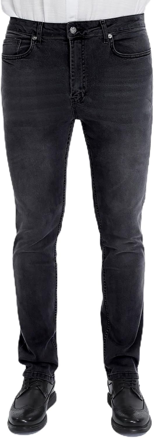 Herren Jeans Regular Fit, Stretch Jeanshose, Herren High Waist, Straight Cut, Basic Washed, Männer H