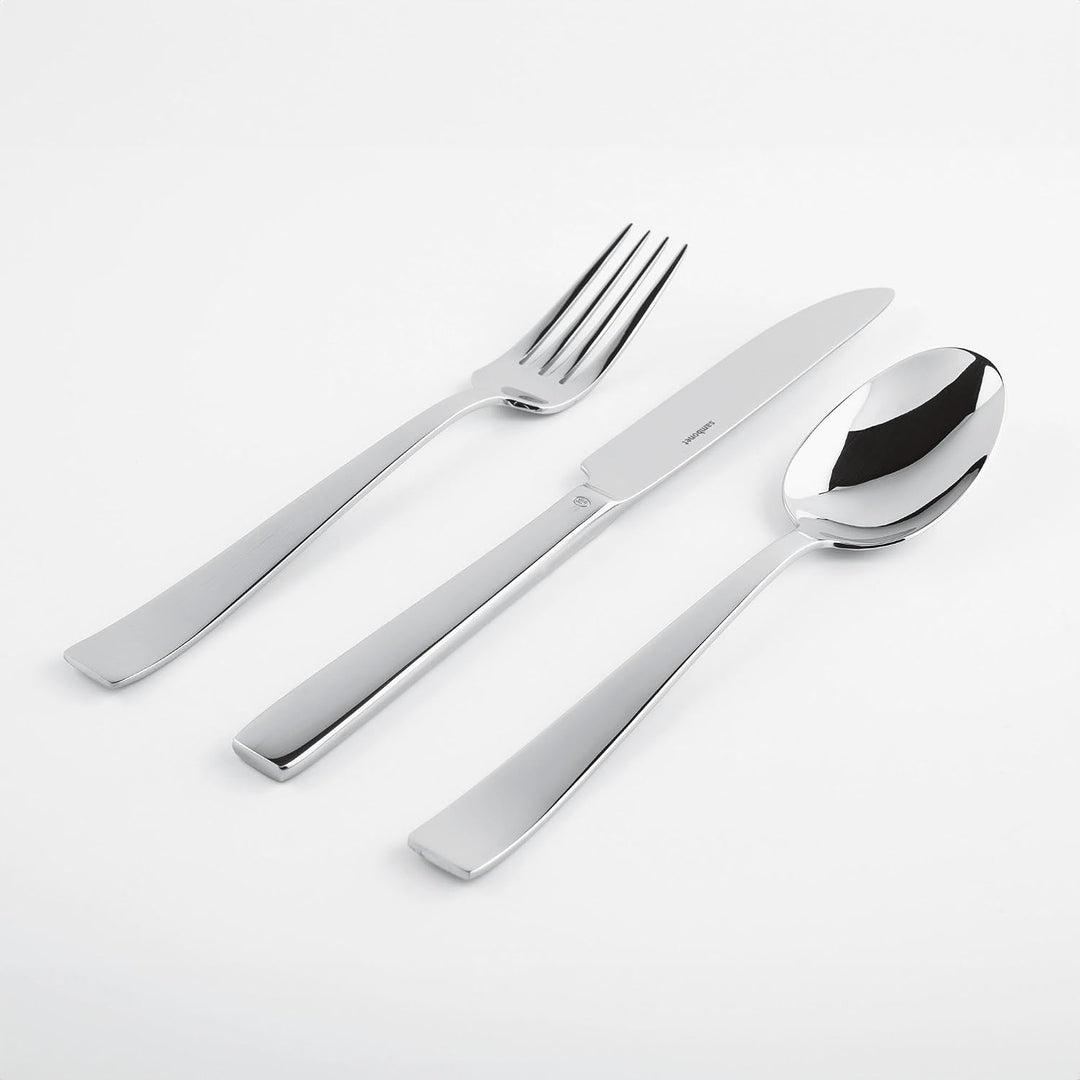 Sambonet 62512-83 Flaches Monoblock-Besteck-Set, 36-teilig: 6 Tafelgabeln, 6 Tafellöffel, 6 Tafelmes