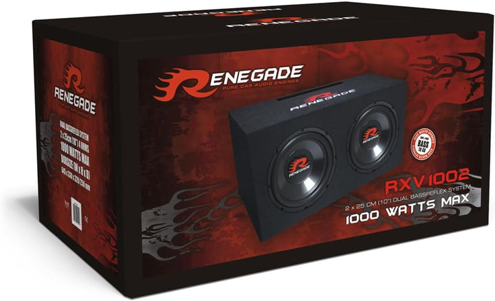 Renegade RXV1002 Auto-Subwoofer passiv 1000W