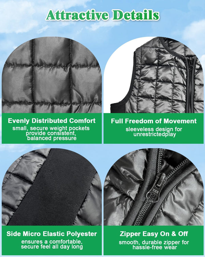 Gewichtsweste Kinder, Compression Vest for Kids, Gewichtsweste für Kinder mit sensorischen Bedürfnis