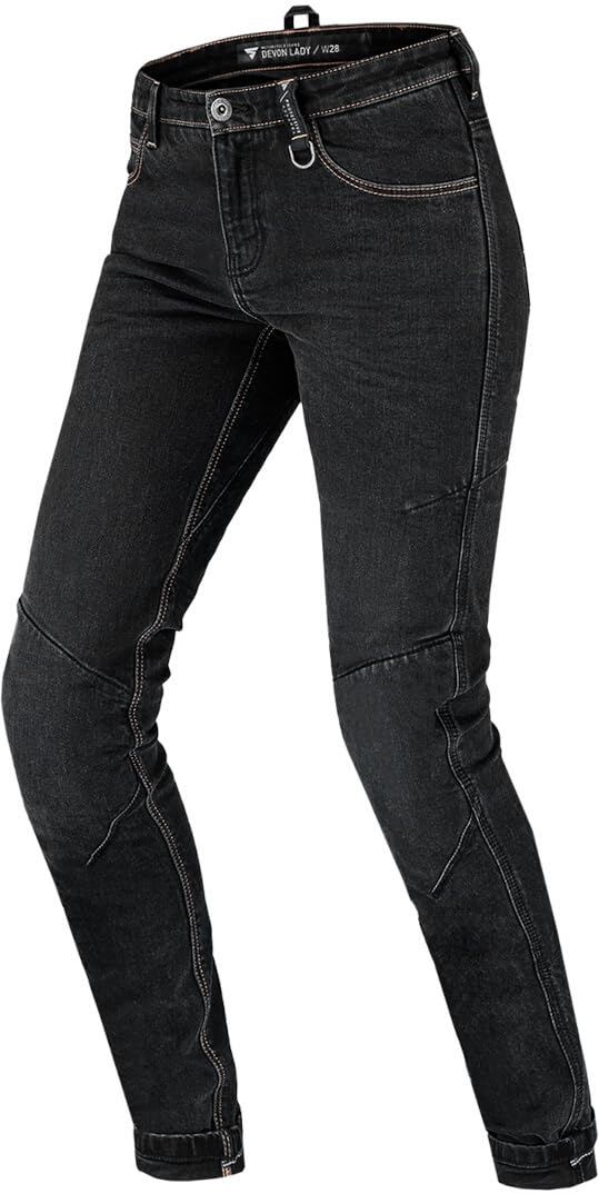 SHIMA DEVON Motorradjeans - Belüftete Elastische Slim Fit Biker Motorradhose mit FiberQL-Verstärkung