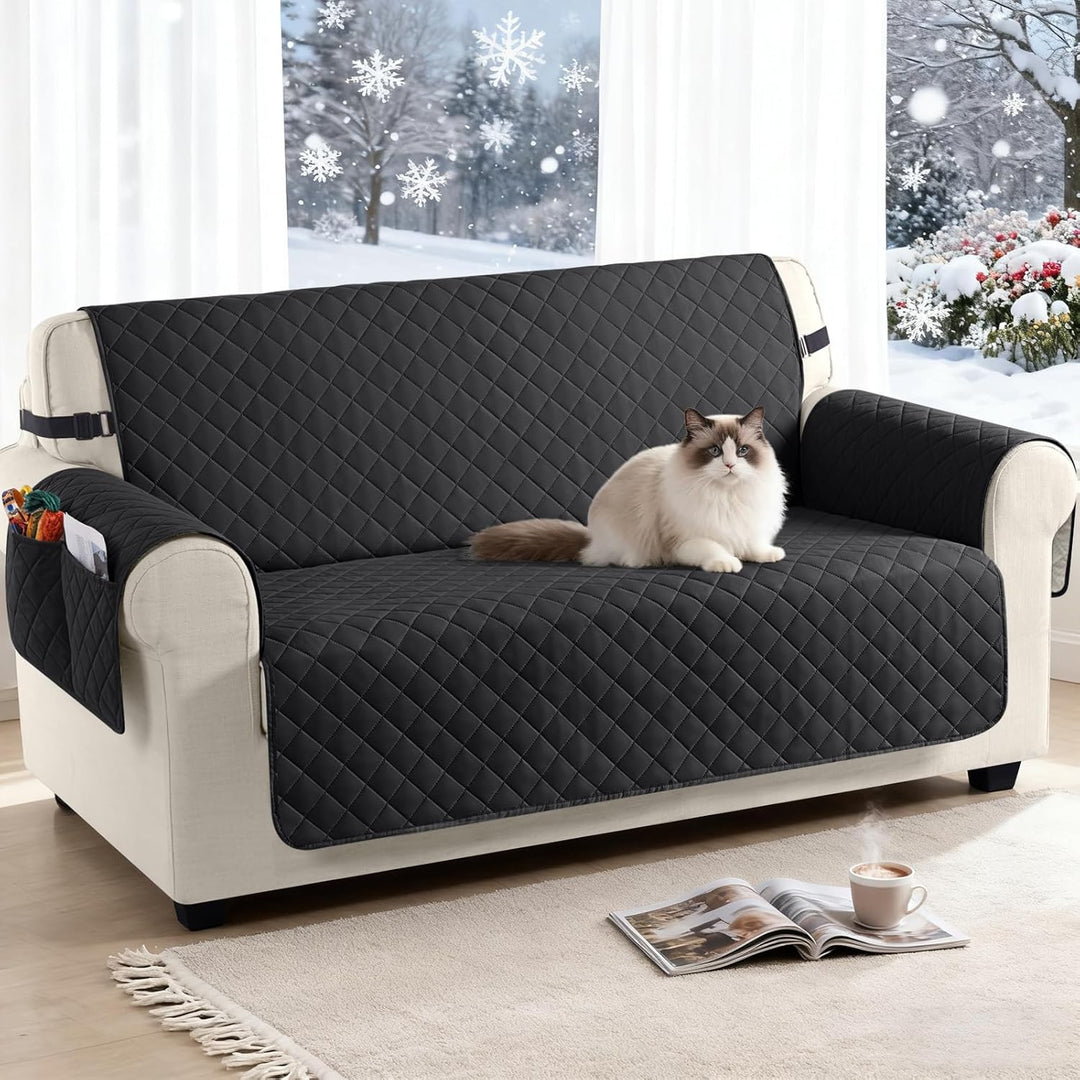 TAOCOCO Sofa Überzug, Sofabezug Wasserdicht Mit Gummiband，Wohnzimmer Anti-Rutsch Gepolsterter Sofasc