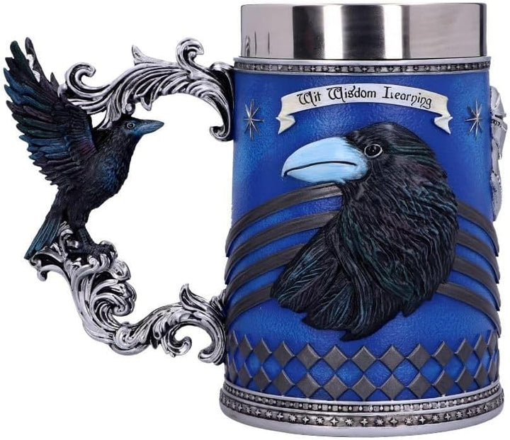 Nemesis Now Harry Potter Ravenclaw Hogwarts House Collectable Tankard, Kunstharz, Blau, Silber, 1.25