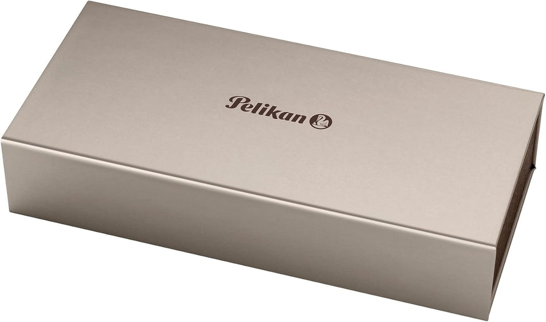 Pelikan Tintenroller Souverän 800, Schwarz-Grün, hochwertiger Roller im Geschenk-Etui, 997650