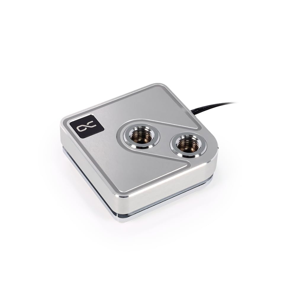 Alphacool Core 1 Aurora CPU-Wasserkühlung kompatibel mit Intel LGA 1700, AMD AM4 / AM5, Silver, Silv