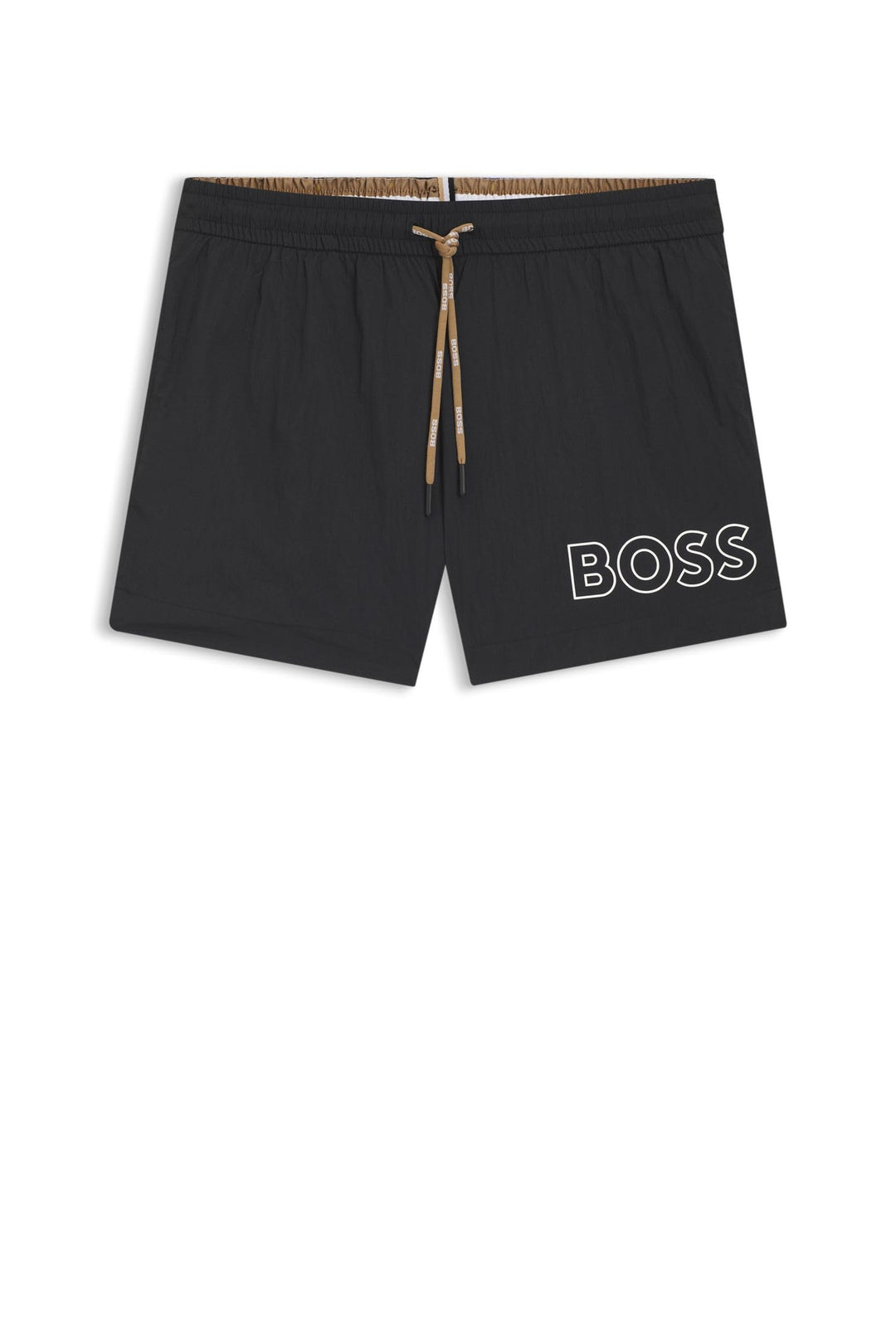 BOSS Herren Mooneye Badeshorts mit Umriss-Logo-Print M Black5, M Black5