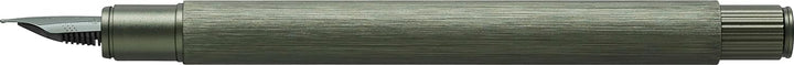 Faber-Castell 146151 - Füller Neo Slim Aluminium, Federbreite F, olivgrün Federbreite F olivgrün, Fe