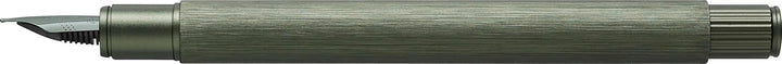 Faber-Castell 146150 - Füller Neo Slim Aluminium, Federbreite M, olivgrün Federbreite M olivgrün, Fe