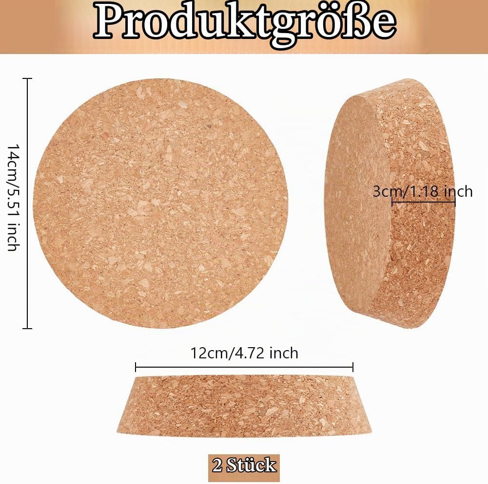 OLYCRAFT 2 Stück Grosse Konische Korken Holzkorken Deckel Flaschendeckel Korken 12~14 cm Weinflasche