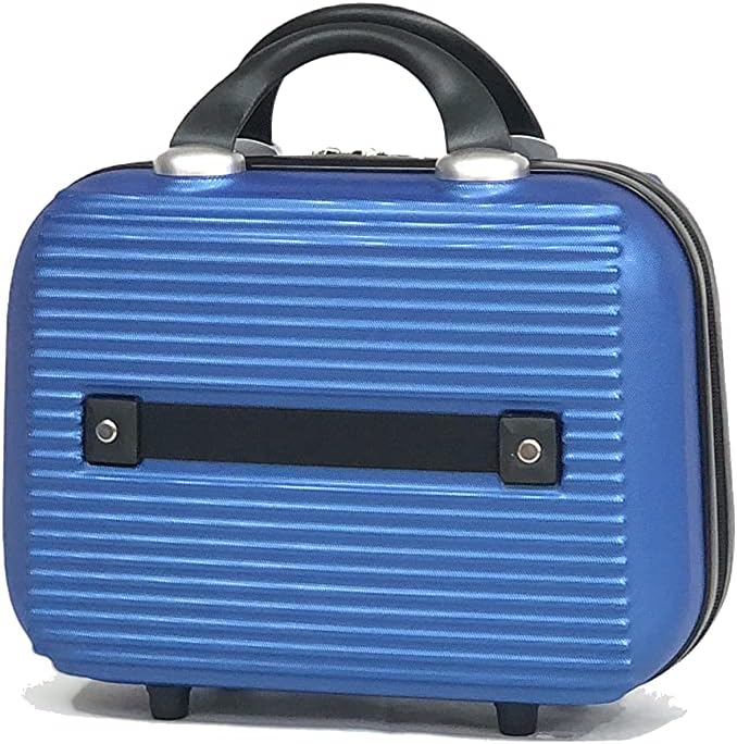 Kabine/Mittelgrosser Koffer mit oder ohne Vanity, Blau - 5859, Vanity 13 Pouces