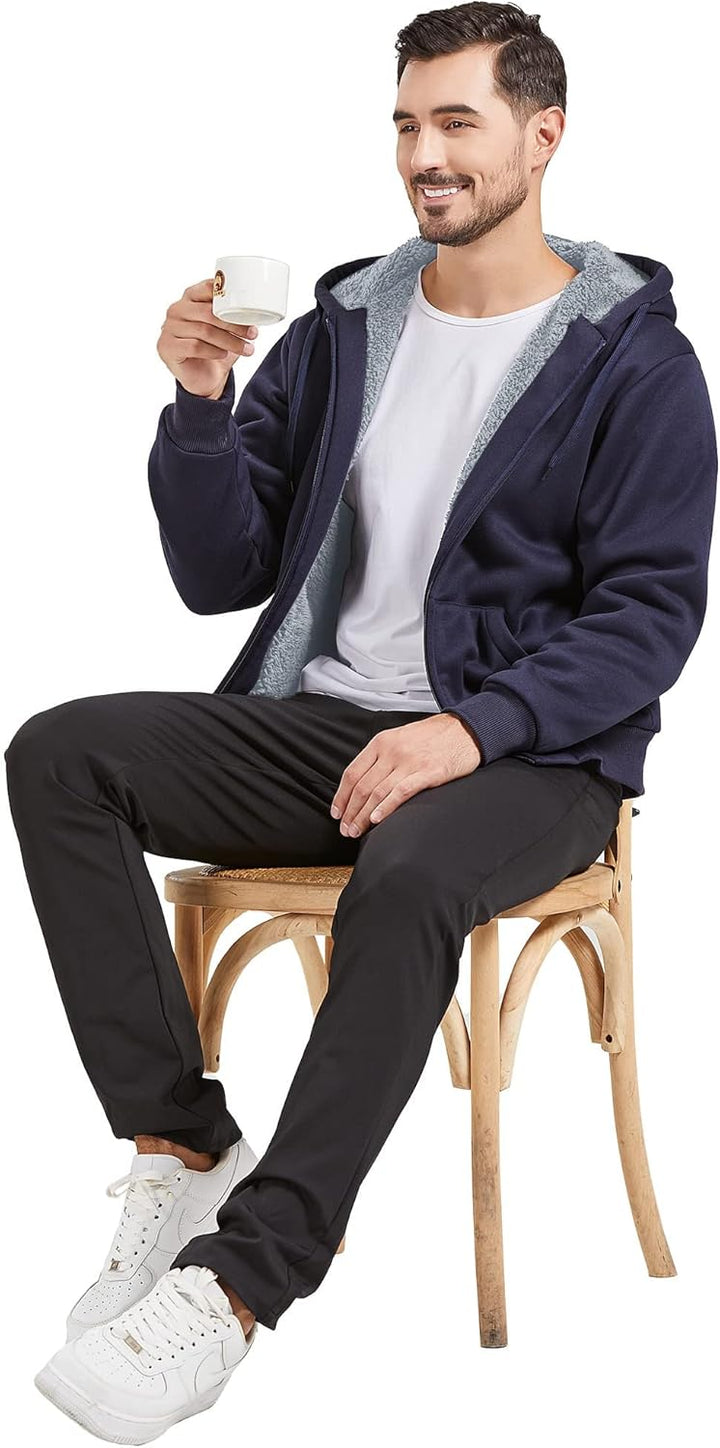 igeekwell Sweatjacke Herren mit Kapuze Winter Hoodie Dick Fleecejacke Herren Gefütterte Fleece Kapuz