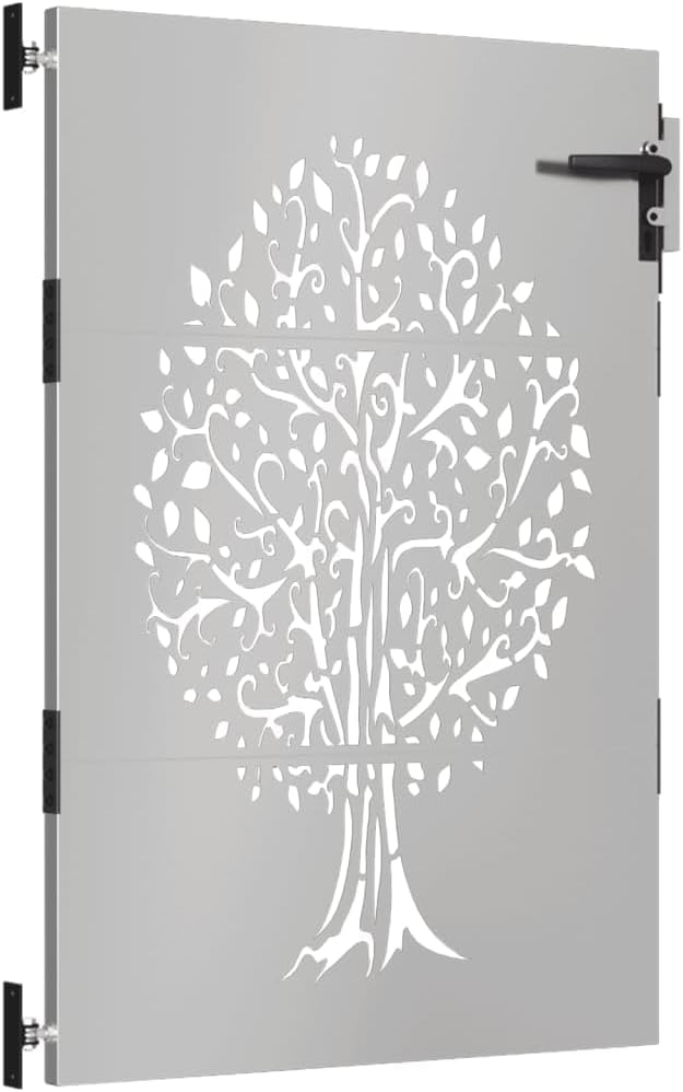 vidaXL Gartentor 85x150 cm Cortenstahl Baum-Design 85 x 150 cm, 85 x 150 cm