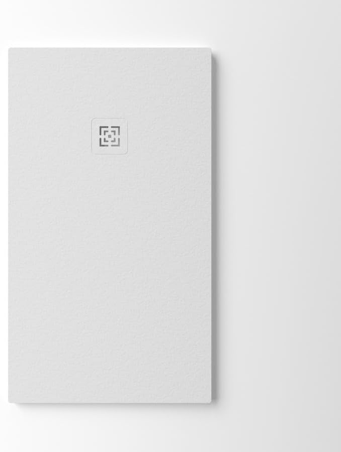 KOES - Kunstharz-Duschwanne Modell NILO – 70x80 – Weiss RAL 9003 70x80cm Weiss, 70x80cm Weiss