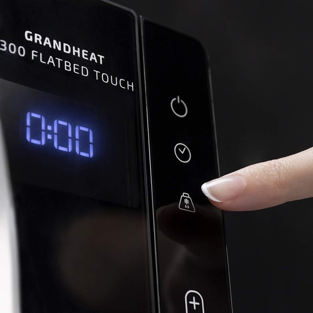 Cecotec Mikrowelle ohne Platte GrandHeat 2300 Flatbed Touch Schwarz. Fassungsvermögen 23 Liter, Leis