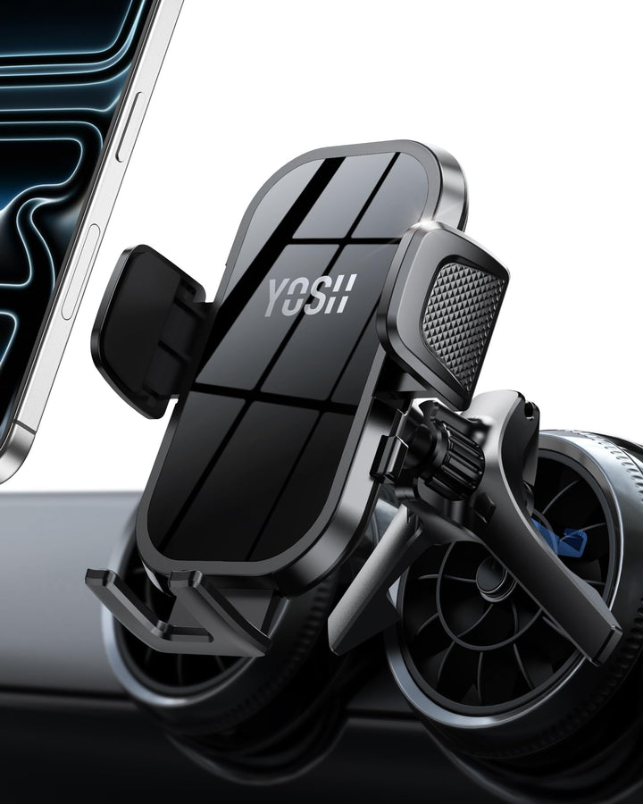 YOSH Handyhalterung Auto für Runde Lüftung [2.0 Upgrade für Audi], Upgrade-Dreieckshaken für Audi A1