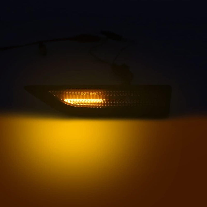 AUTO-STYLE Satz LED Seitenblinker - kompatibel mit Volkswagen Caddy IV 2015-2020 - Smoke - inkl. Dyn