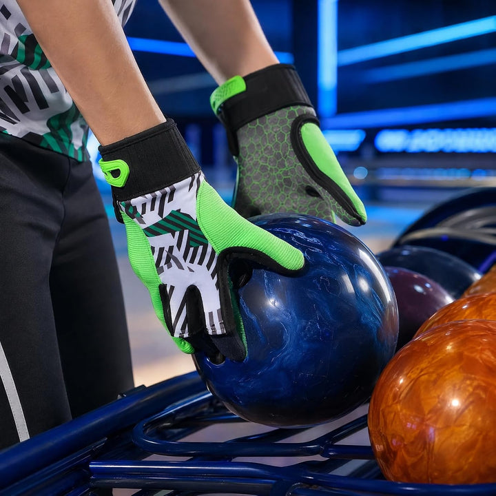 LIOOBO 1 Paar Bowlinghandschuhe mit Fingern Bowling-Stützhandschuh Männer Bowling-Handschuhe Billard