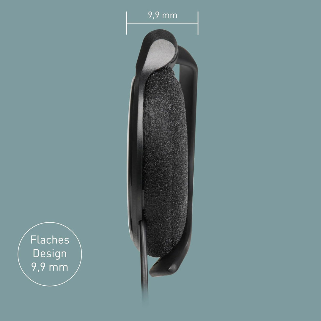 Panasonic RP-HS46E-K Clip-Ohrhörer, kompakte Clip-Kopfhörer, ergonomischer Ohrbügel, 30-mm-Wandler,
