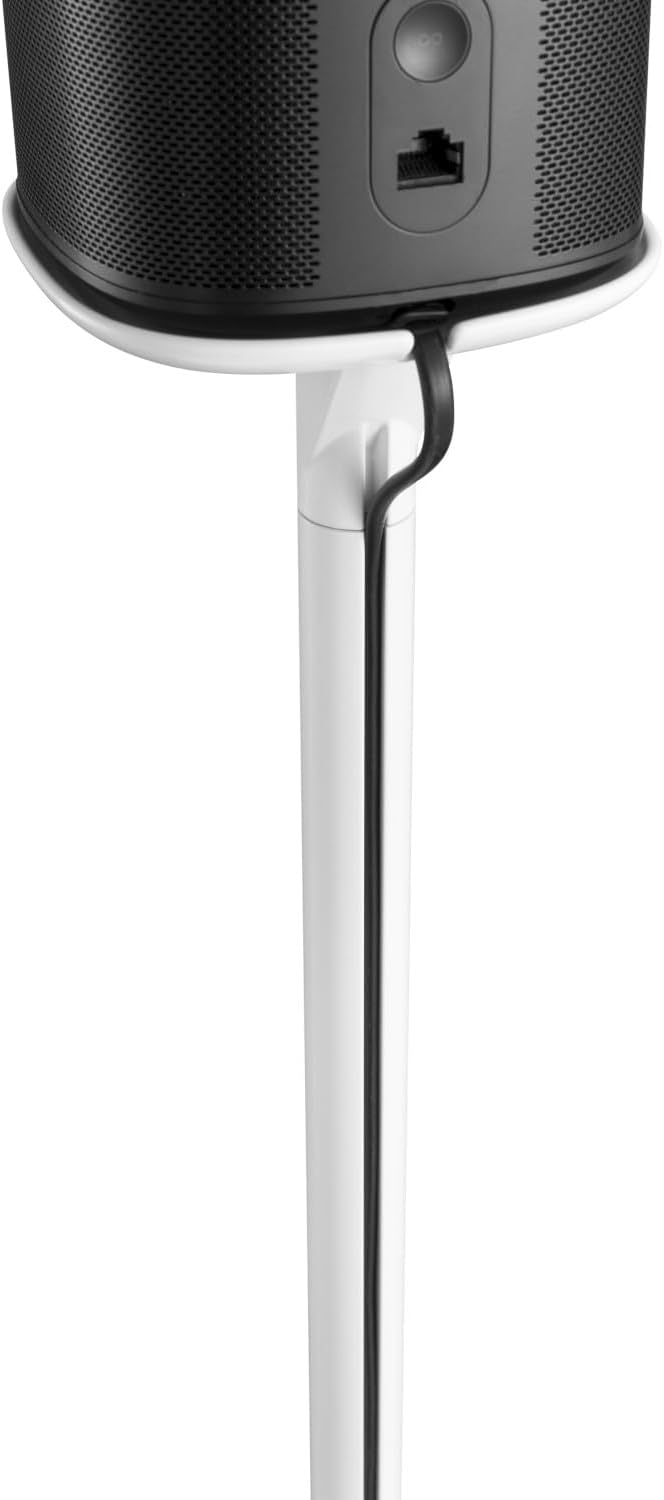 2 x Ständer für SONOS ONE/SL und Play 1 Lautsprecher Boxen Halter Lautsprecherständer Play:1 Weiss w