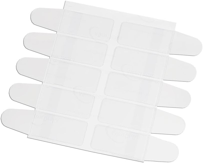 100 selbstklebende USB-Hüllen aus transparenter Folie, offenes Mass: 40 x 126 mm