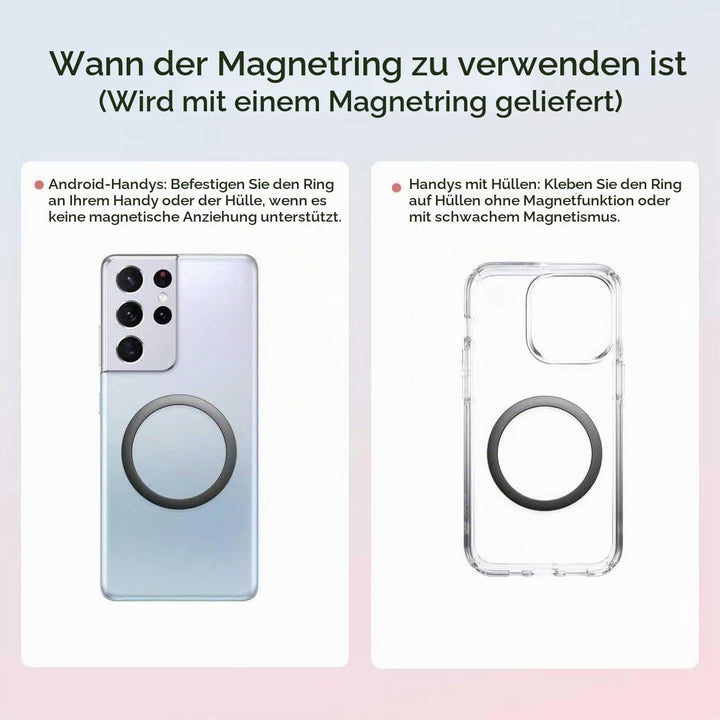 Magcheer Trinkflasche mit Handyhalterung 1L Magnetische Wasserflasche 360° Verstellbar Flasche Magne