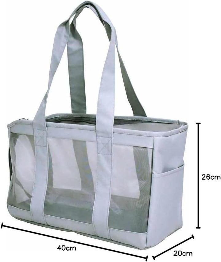 Nobby Tasche HANA hellgrau 40 x 20 x 26 cm