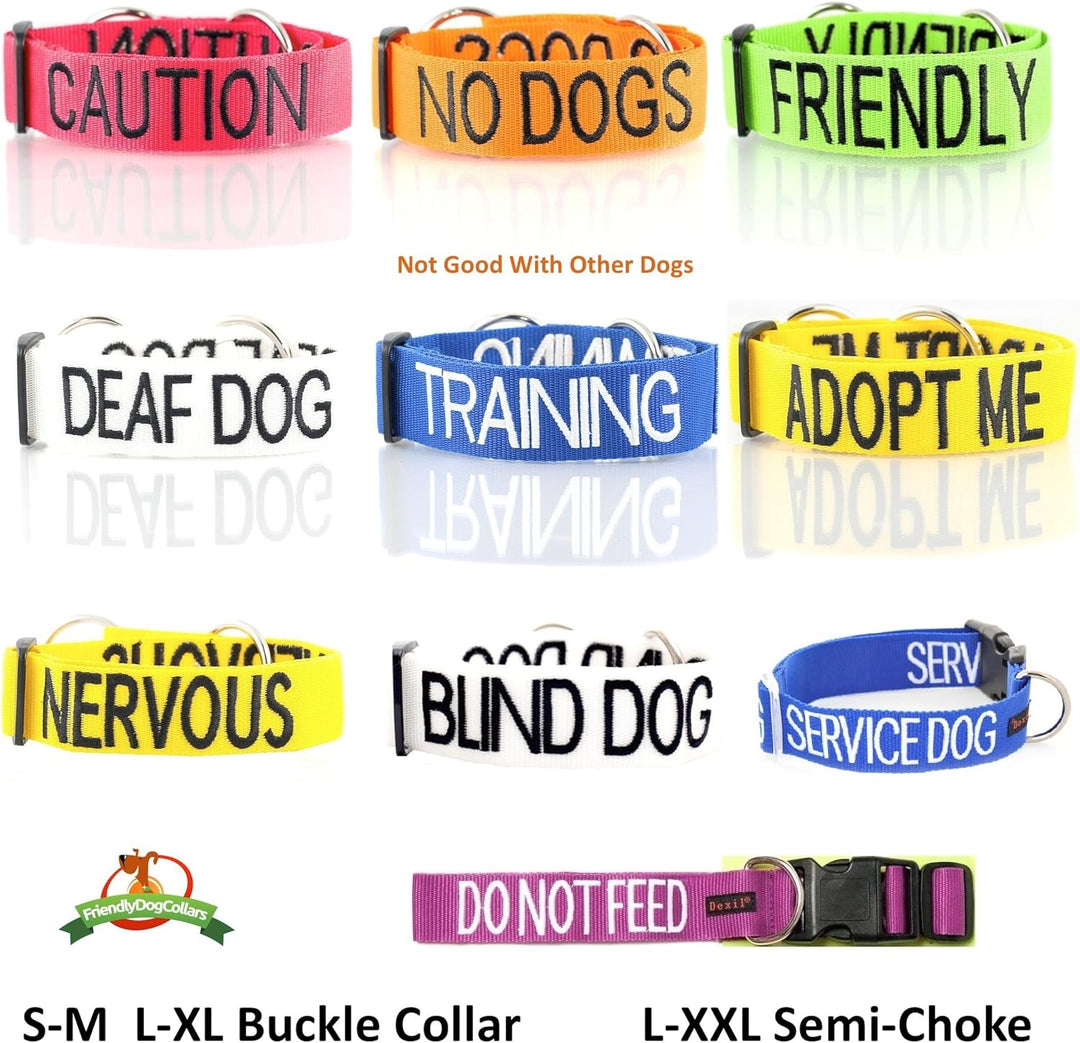 Nervous (Give Me Space) Hundegeschirr, farbcodiert, Nicht ziehend, vorne und hinten, D-Ring, gepolst