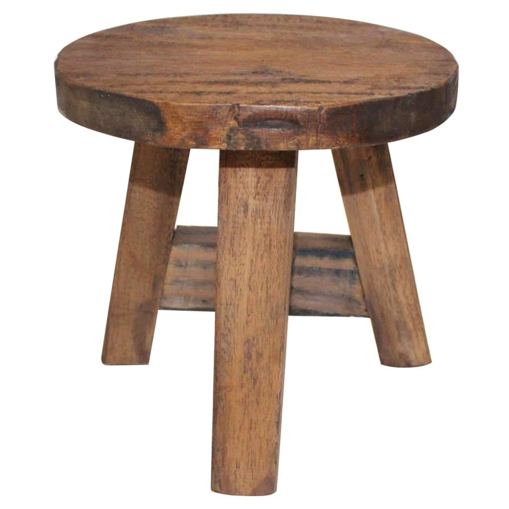 vidaXL Sitzhocker Altholz Holzhocker Fusshocker Schemel Holzstuhl Stuhl Hocker