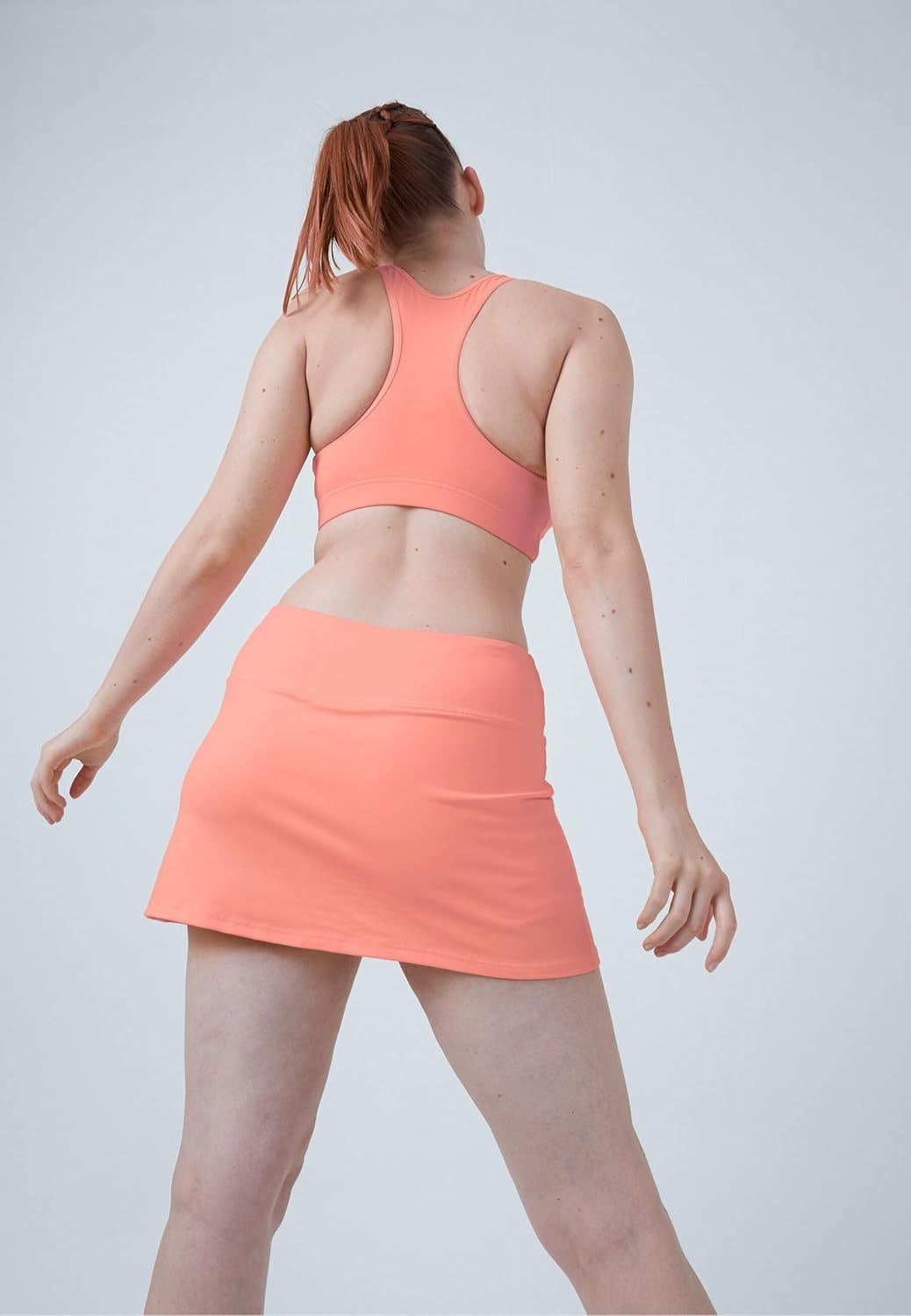 Sportkind Mädchen & Damen Tennis, Hockey, Golf, Padel, Basic Skort, Rock mit Innenhose, atmungsaktiv