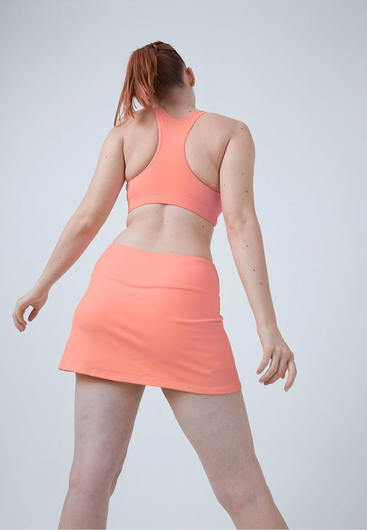 Sportkind Mädchen & Damen Tennis, Hockey, Golf, Padel, Basic Skort, Rock mit Innenhose, atmungsaktiv