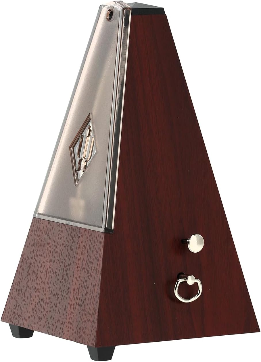 Wittner Metronom 816K Kunststoffgehäuse mit Glocke Taktell Pyramidenform schwarz, schwarz