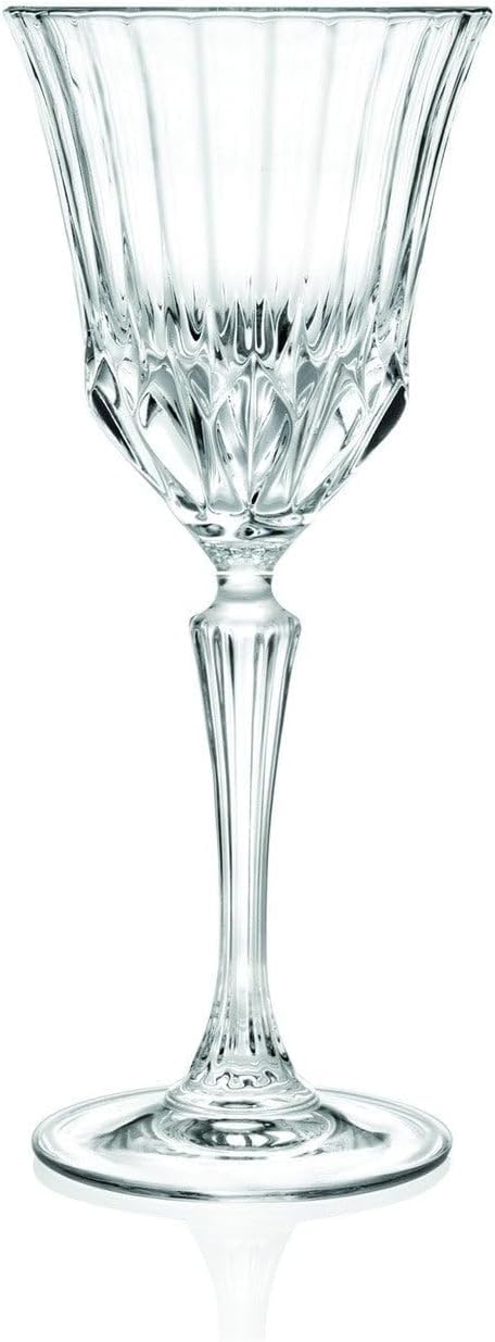 RCR Cristalleria Italiana RCR 25747020106 Adagio Crystal Weingläser, Set mit 6 Stück, Glas, Weiss/op
