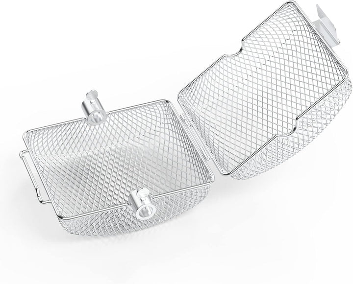 Onlyfire Universal Edelstahl Grillkorb für Drehspiess, Grillrondell für Grillspiess, Grillspiesskorb