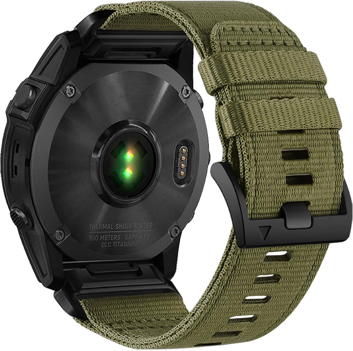 YOOSIDE Nylon Armband für Garmin Fenix 7 / Fenix 6 / Fenix 5 / epix Pro 47mm, Verbessert Quick Fit 2