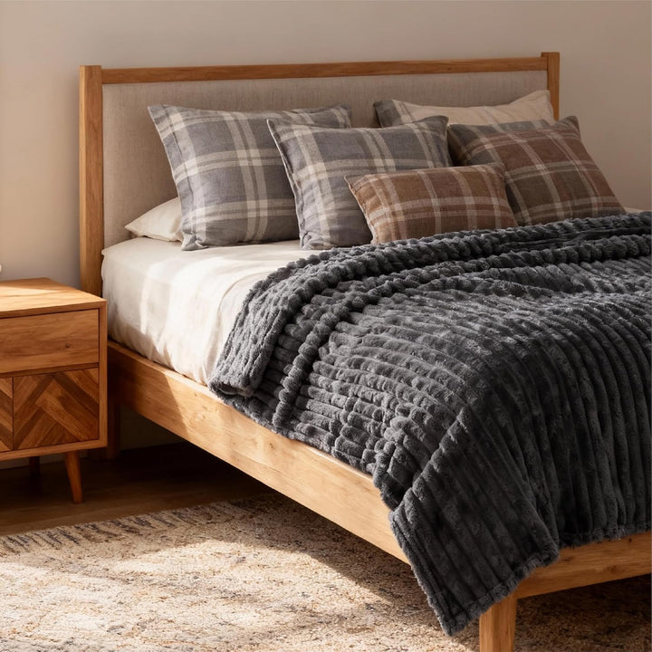 Bedsure Kuscheldecke Flauschig Decke Fleecedecke – Weiche Warme Grobe Korddecke Gemütlicher Sofadeck