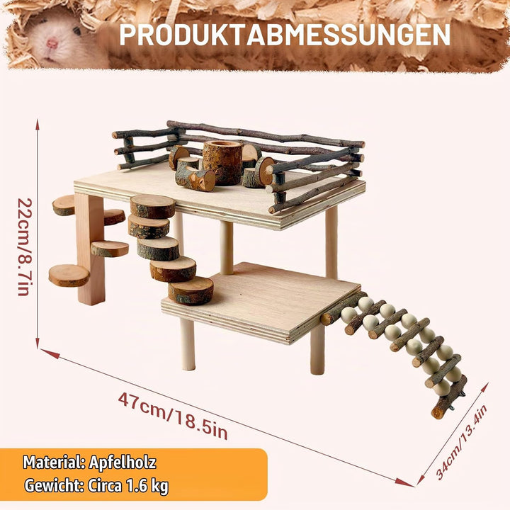 Hamster Spielzeug, Meerschweinchen Spielzeug, Kaninchen Zubehör, Kaninchen Spielzeug für Hamster Mee