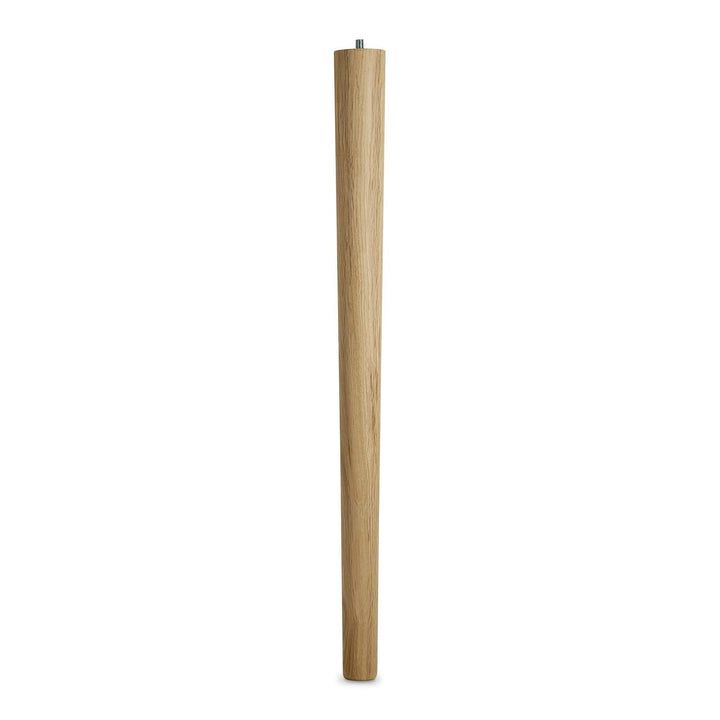Tischbein Eiche roh H 710 mm/Ø 60/40 mm mit Gewindestift M10 Ideal für Küchen & ESS-Tische/Tischfuss